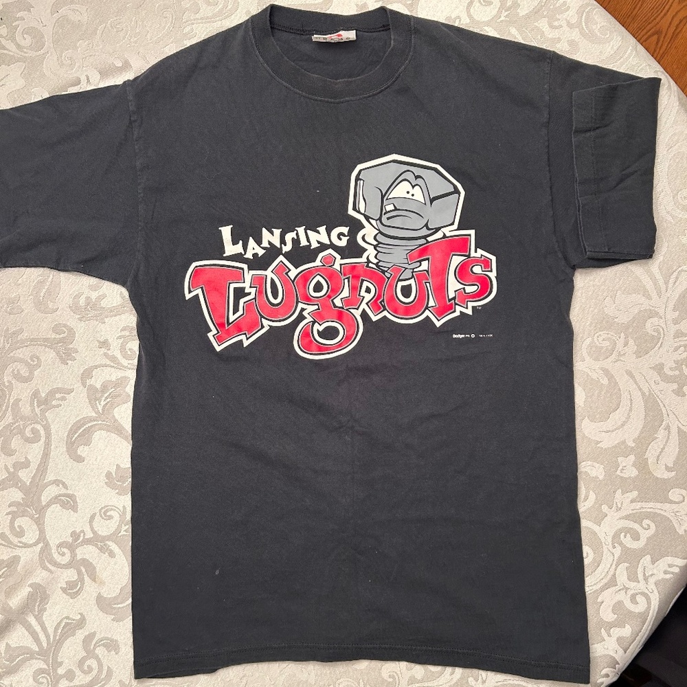 Lansing lugnuts baseball team.  1996 inaugural season  on dodger  tag l